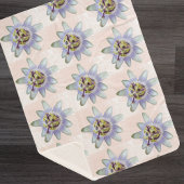 Tropische Lila Passion-Blume Sherpadecke