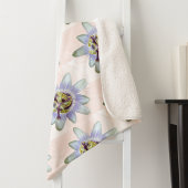 Tropische Lila Passion-Blume Sherpadecke