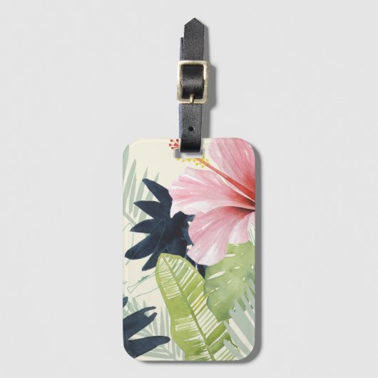 Tropische Lochkollektion Gepäckanhänger (Vorderseite Vertikal)