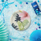 Tropische Lochkollektion Pappteller (Party)