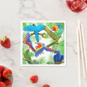 Tropische Macaw Parrot Jungle Paper Napkins Serviette (Beispiel)