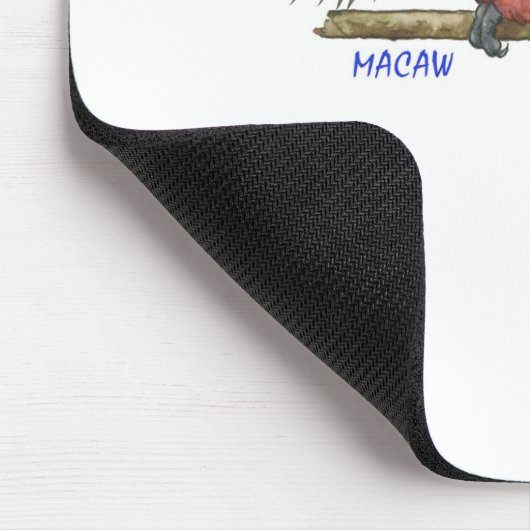 Tropische Macaws-Mausunterlage Mousepad (Ecke)