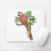Tropische Macaws-Mausunterlage Mousepad (Mit Mouse)