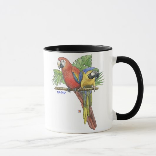 Tropische Macaws-Tasse Tasse (Rechts)