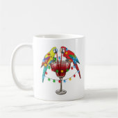 Tropische Macaws trinken Wein Kaffeetasse (Links)