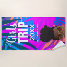 Tropische Mädchenreise, Jahr, Name, schwarze Frau