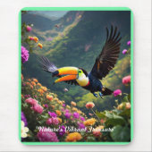 "Tropische Majestät" Mousepad (Vorne)