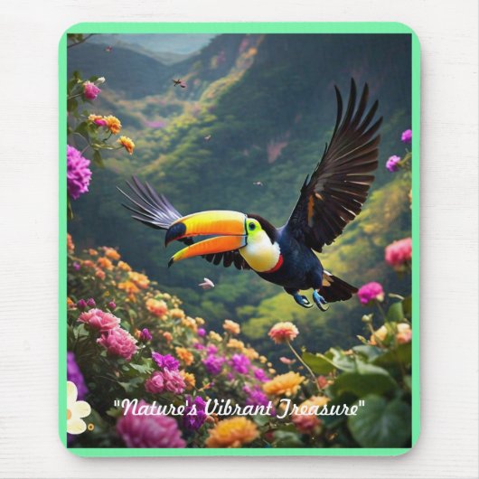 "Tropische Majestät" Mousepad (Vorne)