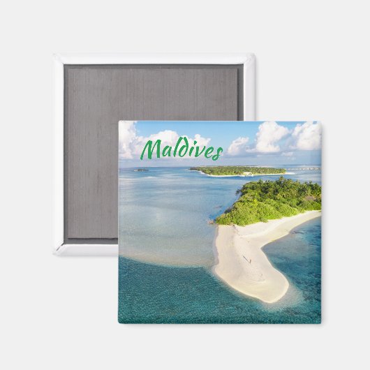 Tropische Malediven Exotic Island Paradies Magnet (Vorderseite/Rückseite)