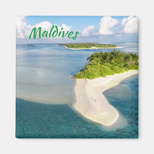 Tropische Malediven Exotic Island Paradies Magnet (Vorne)