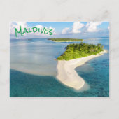 Tropische Malediven Exotic Island Paradies Postkarte (Vorderseite)