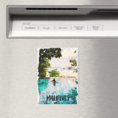 Tropische Malediven Indischer Ozean Insel Magnet (In Situ (Geschirrspüler))