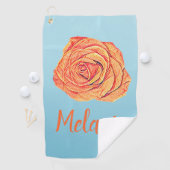 Tropische Mandarine Golfhandtuch (Insitu)