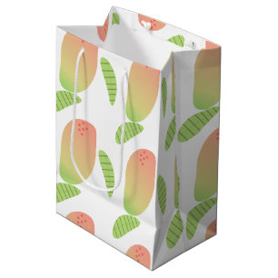 Tropische Mango Frucht Grüne Orange Mittlere Geschenktüte
