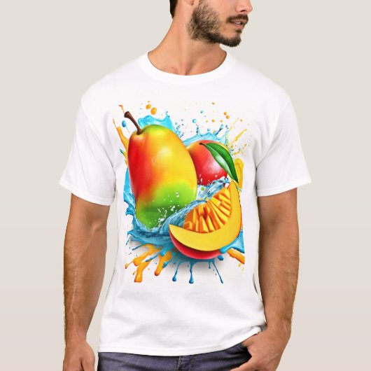 Tropische Mango-Leckerei T-Shirt (Vorderseite)