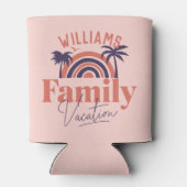 Tropische Matching Familienurlaub Dosenkühler (Rückseite)