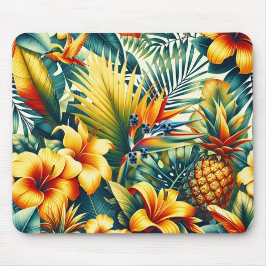 Tropische Maus Mousepad (Vorne)