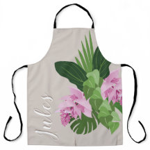 Tropische Medinilla Rosa Blume in Beige Vase Name