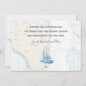 Tropische Meere und Grüße Schöne Weihnachten (Rückseite)