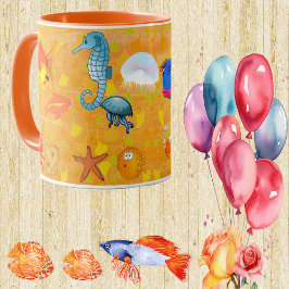 Tropische Meereskorallen Meeresfauna Tasse