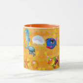Tropische Meereskorallen Meeresfauna Tasse (Zentrum)
