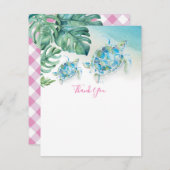 Tropische Meeresschildkröte Danke Note Card (Vorne/Hinten)