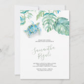 Tropische Meeresschildkröte - Geburtstagsfeiern (Vorderseite)