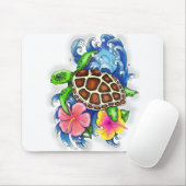 Tropische Meeresschildkröte Mousepad (Mit Mouse)