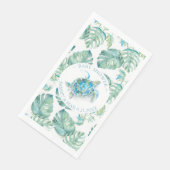 Tropische Meeresschildkröte Napkins Serviette (Ecke)