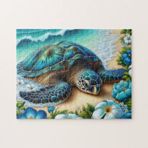 Tropische Meeresschildkröte Puzzle