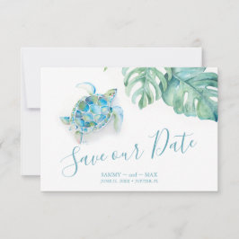 Tropische Meeresschildkröte Save the Date