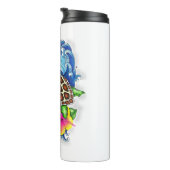 Tropische Meeresschildkröte Thermosbecher (Nach rechts gedreht)