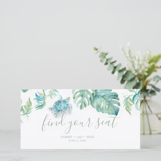 Tropische Meeresschildkröten-Hochzeit finden Sie I (Stehend Vorderseite)