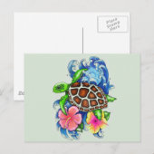 Tropische Meeresschildkröten Postkarte (Vorne/Hinten)