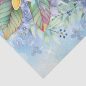 Tropische Meeresschildkröten und Wasserfarben Flor Seidenpapier (Detail)