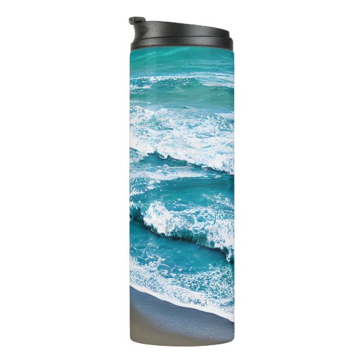 Tropische Meereswellen Thermosbecher (Nach rechts gedreht)