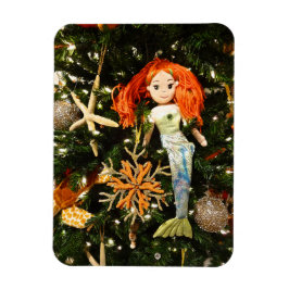 Tropische Meerjungfrau unter dem Meer Weihnachtsfe Magnet