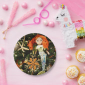 Tropische Meerjungfrau unter dem Meer Weihnachtsfe Pappteller (Party)