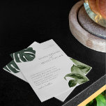Tropische Minimalistische Hochzeit Einladung<br><div class="desc">Tropisch modern Minimalistisch,  Einladung Hochzeit.</div>