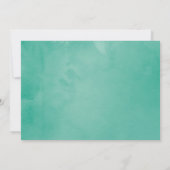 Tropische Minzflorensommerhochzeit rettet das Datu Save The Date (Rückseite)