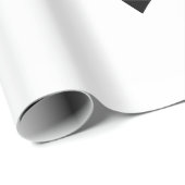 Tropische Mit Monogramm Initialen von Palmblättern Geschenkpapier (Rolleneckpunkt)