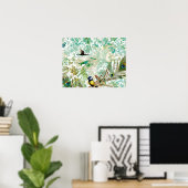 Tropische Mix-Collage-Landschaft Poster (Heimbüro)