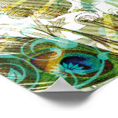 Tropische Mix-Collage-Landschaft Poster (Ecke)