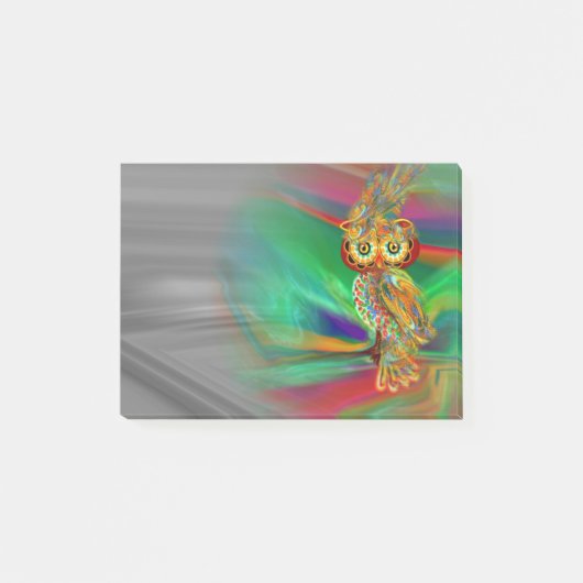 Tropische Mode-Königin-Eule Post-it Klebezettel (Vorderseite)