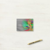 Tropische Mode-Königin-Eule Post-it Klebezettel (Auf Schreibtisch)