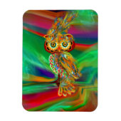 Tropische Mode Queen Owl Magnet (Vertikal)