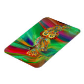 Tropische Mode Queen Owl Magnet (Linke Seite)