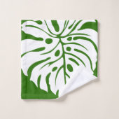 tropische moderne hawaiianische Steppe Badhandtuch Set (Waschlappen)