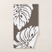 tropische moderne hawaiianische Steppe Badhandtuch Set (Handtuch)