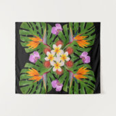 tropische moderne hawaiianische Steppe Wandteppich (Vorderseite (Horizontal))